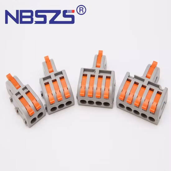 Fast Electrical Optical Push in Terminal Cable Plastic Quick Connector