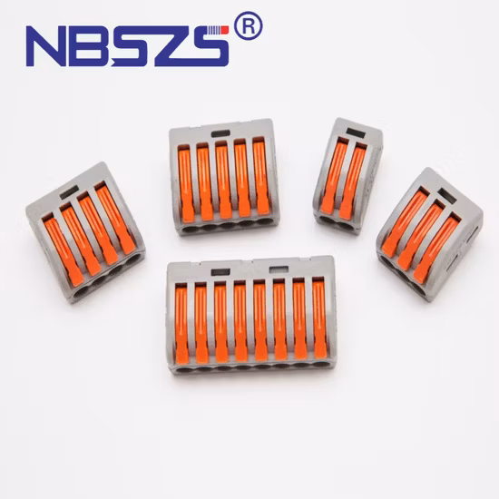 Fast Electrical Optical Push in Terminal Cable Plastic Quick Connector