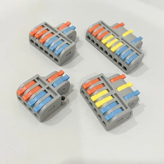 Fast Electrical Optical Push in Terminal Cable Plastic Quick Connector