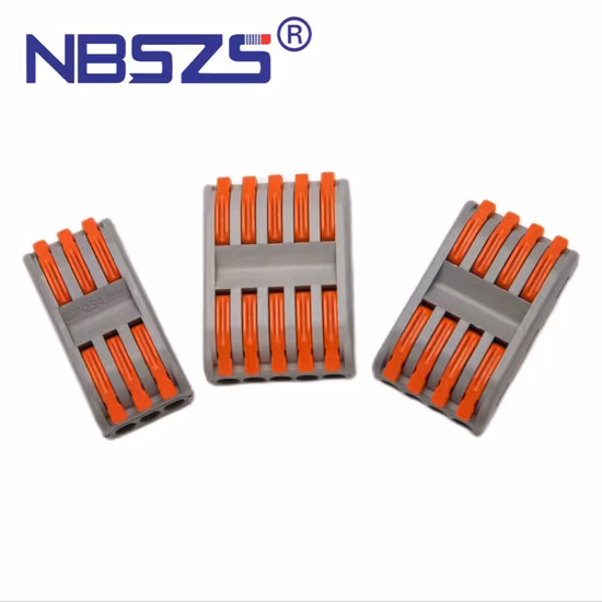 Fast Electrical Optical Push in Terminal Cable Plastic Quick Connector